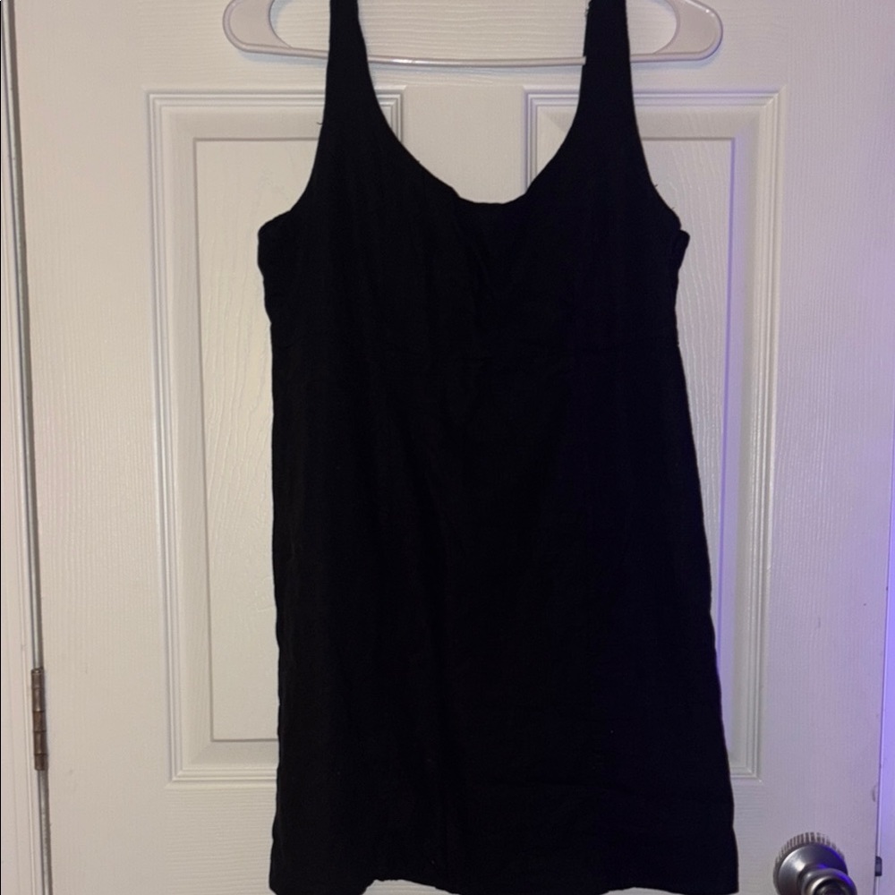 Cotton On Black Dress Sleeveless Scoop Neck